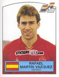 Cromo RAFAEL MARTIN VAZQUEZ - UEFA Euro West Germany 1988 - Panini