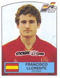 Sticker Francisco Llorente - UEFA Euro West Germany 1988 - Panini