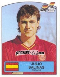 Cromo JULIO SALINAS - UEFA Euro West Germany 1988 - Panini