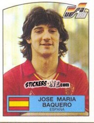 Sticker JOSE MARIA BAQUERO - UEFA Euro West Germany 1988 - Panini
