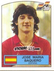 Cromo JOSE MARIA BAQUERO - UEFA Euro West Germany 1988 - Panini