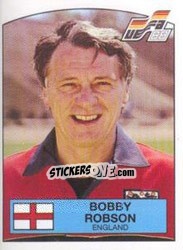 Cromo Bobby Robson - UEFA Euro West Germany 1988 - Panini