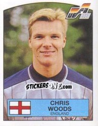 Sticker CHRIS WOODS - UEFA Euro West Germany 1988 - Panini