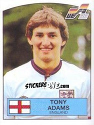 Cromo Tony Adams - UEFA Euro West Germany 1988 - Panini