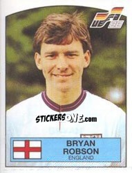 Figurina Bryan Robson - UEFA Euro West Germany 1988 - Panini