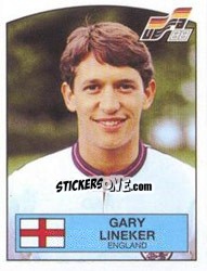 Sticker Gary Lineker - UEFA Euro West Germany 1988 n. 177 - Panini