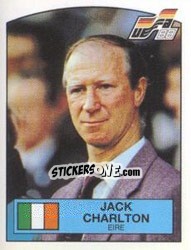 Sticker JACK CHARLTON - UEFA Euro West Germany 1988 - Panini