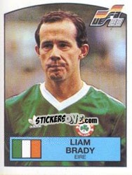 Sticker LIAM BRADY - UEFA Euro West Germany 1988 - Panini
