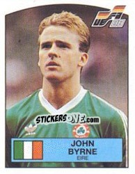 Sticker JOHN BYRNE - UEFA Euro West Germany 1988 - Panini