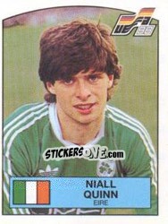 Sticker NIALL QUINN - UEFA Euro West Germany 1988 - Panini