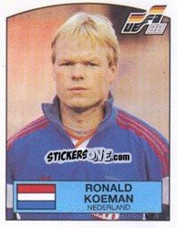 Sticker Ronald Koeman - UEFA Euro West Germany 1988 - Panini
