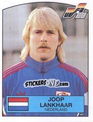 Sticker Joop Lankhaar - UEFA Euro West Germany 1988 - Panini