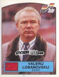 Cromo Valeri Lobanovskiy - UEFA Euro West Germany 1988 - Panini