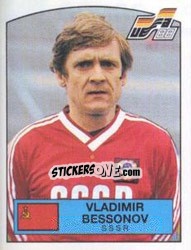 Sticker VLADIMIR BESSONOV - UEFA Euro West Germany 1988 - Panini