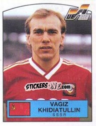 Sticker VAGIZ KHIDIATULLIN - UEFA Euro West Germany 1988 - Panini