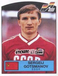 Sticker Sergei Gotsmanov - UEFA Euro West Germany 1988 - Panini