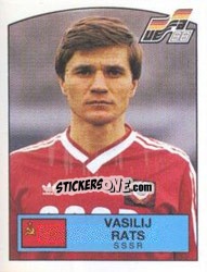 Sticker VASILI RATS - UEFA Euro West Germany 1988 - Panini