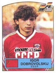 Sticker IGOR DOBROVOLSKIY - UEFA Euro West Germany 1988 - Panini