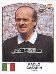 Figurina Paolo Casarin - UEFA Euro West Germany 1988 - Panini