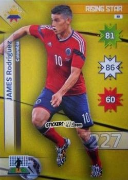 Sticker James Rodríguez - Copa América. Chile 2015. Adrenalyn XL n. 80 - Panini
