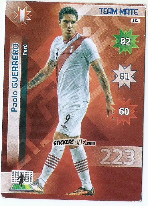 Sticker Paolo Guerrero - Copa América. Chile 2015. Adrenalyn XL n. 141 - Panini