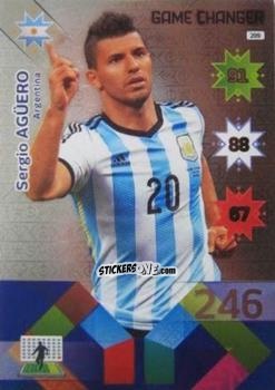 Sticker Sergio Agüero - Copa América. Chile 2015. Adrenalyn XL n. 209 - Panini