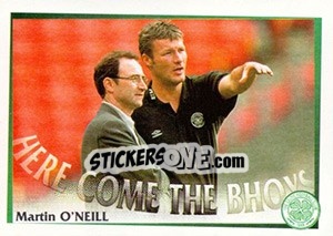 Sticker Martin O'Neill (Getting some pointers...) - Celtic FC 2000-2001 n. 21 - Panini