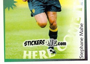 Sticker Stephane Mahe in action - Celtic FC 2000-2001 - Panini