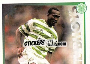 Sticker Olivier Tebily in action - Celtic FC 2000-2001 - Panini