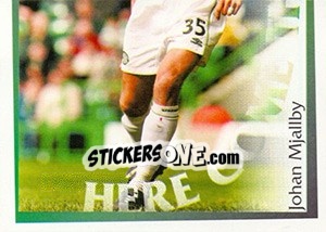 Cromo Johan Mjallby in action - Celtic FC 2000-2001 - Panini