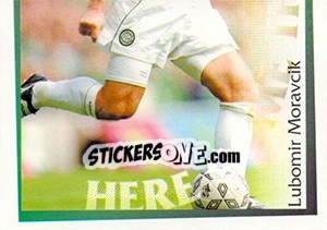 Sticker Lubomir Moravcik in action