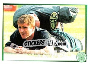 Cromo Stretch! (Jim Hendry / Tommy Johnson) - Celtic FC 2000-2001 - Panini
