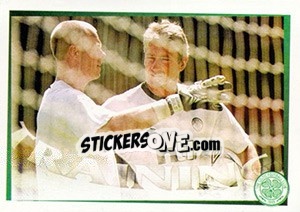 Sticker Net Gains... (Jonathan Gould / Terry Gennoe) - Celtic FC 2000-2001 - Panini
