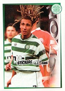 Sticker Judge Dread-Lock... (Henrik Larsson) - Celtic FC 2000-2001 - Panini
