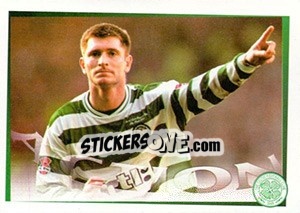 Sticker Tommy Gun... (Tommy Johnson) - Celtic FC 2000-2001 - Panini