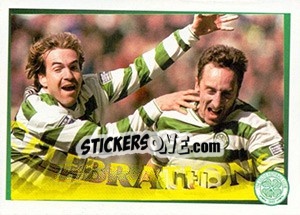 Sticker Make mahe day... (Stephane Bonnes / Eyal Berkovic) - Celtic FC 2000-2001 - Panini