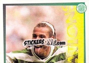 Sticker I've got 'em licked ... (Henrik Larsson) - Celtic FC 2000-2001 n. 140 - Panini