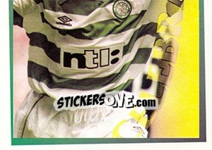 Sticker I've got 'em licked ... (Henrik Larsson) - Celtic FC 2000-2001 - Panini
