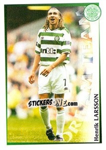 Cromo Henrik Larsson - Celtic FC 2000-2001 - Panini