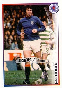 Sticker John Greig - Rangers Fc 2000-2001 n. 164 - Panini
