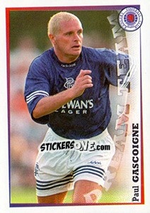 Sticker Paul Gascoigne - Rangers Fc 2000-2001 n. 168 - Panini