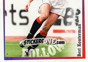 Sticker Bert Konterman in action - Rangers Fc 2000-2001 n. 30 - Panini