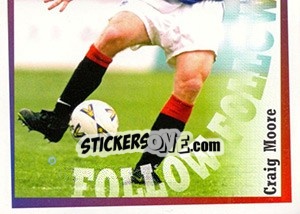 Sticker Craig Moore in action - Rangers Fc 2000-2001 - Panini