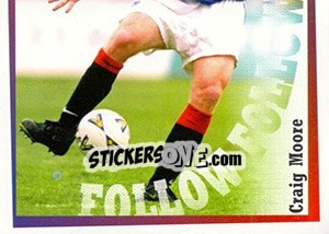 Sticker Craig Moore in action - Rangers Fc 2000-2001 n. 33 - Panini
