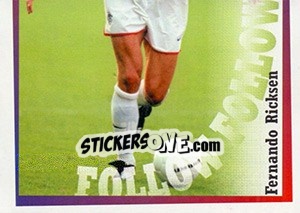 Sticker Fernando Ricksen in action - Rangers Fc 2000-2001 - Panini