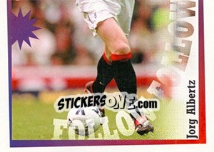 Sticker Jorg Albertz in action - Rangers Fc 2000-2001 - Panini