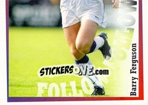 Sticker Barry Ferguson in action - Rangers Fc 2000-2001 - Panini