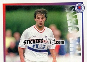 Sticker Tugay Kerimoglu in action - Rangers Fc 2000-2001 - Panini