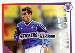 Sticker Giovanni Van Bronckhorst in action - Rangers Fc 2000-2001 n. 56 - Panini