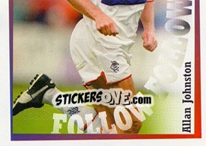Sticker Allan Johnston in action - Rangers Fc 2000-2001 n. 66 - Panini